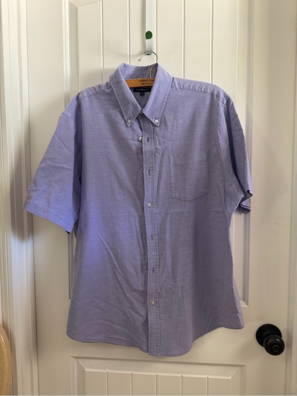 croft & barrow Light Lavender Short-Sleeve Button-Down Shirt